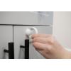 imageHome Safety Magnetic Cabinet and Drawer Lock AwardWinning Brand 4Pack Includes 4 Magnetic Cabinet Locks 1 Magnetic Key Easy Install 3M Adhesive White