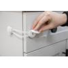imageHome Safety MultiPurpose Adhesive Latch 3 Pack AwardWinning Brand Childproofing Lock No Tools Needed White