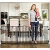 imageRegalo 194Inch Super Wide Adjustable Baby Gate and Play Yard 2In1 Bonus Kit 4 Count Pack of 1Black
