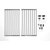 imageRegalo 2in1 Extra Tall Easy Swing Stairway and Hallway Walk Through Baby Gate Black 1 Count Pack of 1 405quotW x 36quotHBlack
