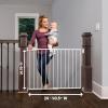 imageRegalo 2in1 Extra Tall Easy Swing Stairway and Hallway Walk Through Baby Gate Black 1 Count Pack of 1 405quotW x 36quotHWhite