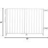 imageRegalo 2in1 Extra Tall Easy Swing Stairway and Hallway Walk Through Baby Gate Black 1 Count Pack of 1 405quotW x 36quotHWhite