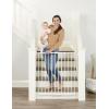 imageRegalo 2in1 Extra Tall Easy Swing Stairway and Hallway Walk Through Baby Gate Black 1 Count Pack of 1 405quotW x 36quotHWhite