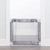 imageRegalo 50quot Extra Wide Gray Expandable Mesh Gate Pressure Mounted Includes Rubber Bumpers to Protect WallsExpandable