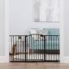 imageRegalo 58Inch Easy Step Extra Tall Arched Dcor Walk Thru Baby Gate Award Winning Brand Includes 4Inch Extension Kit 4 Pack Pressure Mount Kit and 4 Pack Wall Mount Kit Bronze