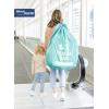 imageRegalo Airline Certified Travel Bag Award Winning Brand Durable Fabric Univerial GateCheck Fits All Car Seats and Most Strollers TurquoiseCompact Stretch Storage Pouch