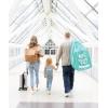 imageRegalo Airline Certified Travel Bag Award Winning Brand Durable Fabric Univerial GateCheck Fits All Car Seats and Most Strollers TurquoiseCompact Stretch Storage Pouch