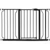 imageRegalo Easy Step 49Inch Extra Wide Baby Gate Includes 4Inch and 12Inch Extension Kit 4 Pack of Pressure Mount Kit and 4 Pack of Wall Mount KitBlack
