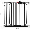 imageRegalo Easy Step 49Inch Extra Wide Baby Gate Includes 4Inch and 12Inch Extension Kit 4 Pack of Pressure Mount Kit and 4 Pack of Wall Mount KitBlack