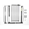 imageRegalo Easy Step 49Inch Extra Wide Baby Gate Includes 4Inch and 12Inch Extension Kit 4 Pack of Pressure Mount Kit and 4 Pack of Wall Mount KitBlack