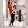 imageRegalo Easy Step 49Inch Extra Wide Baby Gate Includes 4Inch and 12Inch Extension Kit 4 Pack of Pressure Mount Kit and 4 Pack of Wall Mount KitPlatinum