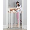 imageRegalo Easy Step 49Inch Extra Wide Baby Gate Includes 4Inch and 12Inch Extension Kit 4 Pack of Pressure Mount Kit and 4 Pack of Wall Mount KitWhite