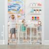 imageRegalo Easy Step 49Inch Extra Wide Baby Gate Includes 4Inch and 12Inch Extension Kit 4 Pack of Pressure Mount Kit and 4 Pack of Wall Mount KitWhite