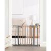 imageRegalo Home Accents Extra Wide Walk Thru Baby Gate Includes Dcor Hardwood 4Inch Extension Kit 4Inch Extension Kit 4 Pack of Pressure Mount Kit and 4 Pack of Wall Cups and Mounting KitWooden  2935w X 30h