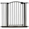 imageRegalo Home Accents Extra Wide Walk Thru Baby Gate Includes Dcor Hardwood 4Inch Extension Kit 4Inch Extension Kit 4 Pack of Pressure Mount Kit and 4 Pack of Wall Cups and Mounting KitBronze  2935w X 30h