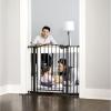 imageRegalo Home Accents Extra Wide Walk Thru Baby Gate Includes Dcor Hardwood 4Inch Extension Kit 4Inch Extension Kit 4 Pack of Pressure Mount Kit and 4 Pack of Wall Cups and Mounting KitBronze  2935w X 30h