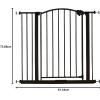 imageRegalo Home Accents Extra Wide Walk Thru Baby Gate Includes Dcor Hardwood 4Inch Extension Kit 4Inch Extension Kit 4 Pack of Pressure Mount Kit and 4 Pack of Wall Cups and Mounting KitBronze  2935w X 30h