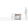 imageRegalo Home Accents Extra Wide Walk Thru Baby Gate Includes Dcor Hardwood 4Inch Extension Kit 4Inch Extension Kit 4 Pack of Pressure Mount Kit and 4 Pack of Wall Cups and Mounting KitBlack Wooden  30415w X 30h