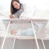 imageRegalo My Crib Portable Infant Bassinet Includes Design Padded Insert Travel Carry Bag Support Tubes Step Safety Locking Mechanism GreySmall