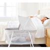 imageRegalo My Crib Portable Infant Bassinet Includes Design Padded Insert Travel Carry Bag Support Tubes Step Safety Locking Mechanism GreySmall with Canopy