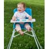 imageRegalo My High Chair Portable Travel Fold ampamp Go Highchair Indoor and Outdoor Bonus Kit Includes Tray with Cup Holder GreyFold  Go  Aqua