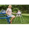 imageRegalo My High Chair Portable Travel Fold ampamp Go Highchair Indoor and Outdoor Bonus Kit Includes Tray with Cup Holder GreyFold  Go  Grey