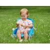 imageRegalo My High Chair Portable Travel Fold ampamp Go Highchair Indoor and Outdoor Bonus Kit Includes Tray with Cup Holder GreyFold  Go Booster  Aqua
