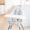 imageRegalo My High Chair Portable Travel Fold ampamp Go Highchair Indoor and Outdoor Bonus Kit Includes Tray with Cup Holder GreyHigh Chair wJelly Bean Seat pad