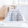 imageRegalo My High Chair Portable Travel Fold ampamp Go Highchair Indoor and Outdoor Bonus Kit Includes Tray with Cup Holder GreyHigh Chair wRainbow Seat pad