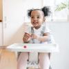 imageRegalo My High Chair Portable Travel Fold ampamp Go Highchair Indoor and Outdoor Bonus Kit Includes Tray with Cup Holder GreyHigh Chair wRainbow Seat pad