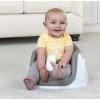 imageRegalo My Little 2in1 Booster Seat and Grow with Me Floor Seat with Removable Feeding Tray Indoor and Outdoor Activity Chair PurpleGray