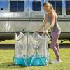 imageRegalo My Portable Play Yard Deluxe with Removable Pad Indoor and Outdoor Bonus Kit Aqua 6Panel6Panel With Pad