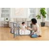 imageRegalo Plastic 192Inch Super Wide Adjustable Baby Gate and Play Yard 2In1 Bonus Kit Includes 4 Pack of Wall Mounts4 Count Pack of 1Gray w Door