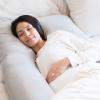 imageRegalo Premium Ultra Soft Pregnancy Postpartum Pillows for Sleeping Feeding C Shaped Full Body Maternity Pillow with Removable Cover Back HIPS Belly Support  GreyUShape Maternity Pillow