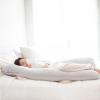 imageRegalo Premium Ultra Soft Pregnancy Postpartum Pillows for Sleeping Feeding C Shaped Full Body Maternity Pillow with Removable Cover Back HIPS Belly Support  GreyUShape Maternity Pillow