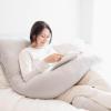 imageRegalo Premium Ultra Soft Pregnancy Postpartum Pillows for Sleeping Feeding C Shaped Full Body Maternity Pillow with Removable Cover Back HIPS Belly Support  GreyUShape Maternity Pillow