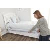 imageRegalo Swing Down Double Sided Bed Rail Guard with Reinforced Anchor Safety SystemPack of 254 Inch Gray Hideaway