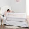 imageRegalo Swing Down Double Sided Bed Rail Guard with Reinforced Anchor Safety SystemPack of 254 Inch Hideaway