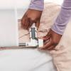 imageRegalo Swing Down Double Sided Bed Rail Guard with Reinforced Anchor Safety SystemPack of 254 Inch Hideaway