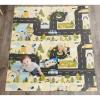 imageRegalo 77quotx71quot Extra Large Alphabet Play Mat for Babies and Toddlers Alphabet Animal and Object Learning Mat NonToxic Waterproof Foam Design Reversible Foldable for Easy Storage Wipe Clean GrayBaby My Play Mat