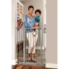 imageRegalo Easy Step 49Inch Extra Wide Baby Gate Includes 4Inch and 12Inch Extension Kit 4 Pack of Pressure Mount Kit and 4 Pack of Wall Mount KitPlatinum