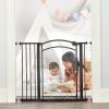 imageRegalo Home Accents Extra Wide Walk Thru Baby Gate Includes Dcor Hardwood 4Inch Extension Kit 4Inch Extension Kit 4 Pack of Pressure Mount Kit and 4 Pack of Wall Cups and Mounting KitClear  2935w X 30h