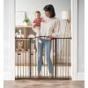 imageRegalo Home Accents Extra Wide Walk Thru Baby Gate Includes Dcor Hardwood 4Inch Extension Kit 4Inch Extension Kit 4 Pack of Pressure Mount Kit and 4 Pack of Wall Cups and Mounting KitBronze  29479w X 36h
