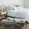 imageRegalo My Cot Portable Toddler Bed Royal Blue  48x24x9 Inch Pack of 1Extra Long  White