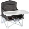 imageRegalo My High Chair Portable Travel Fold ampamp Go Highchair Indoor and Outdoor Bonus Kit Includes Tray with Cup Holder GreyFold  Go Booster  Gray