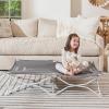 imageRegalo Portable My Cot Award Winning Brand Toddler Cot Gray 48quot Long 245quot Wide Toddler Bed