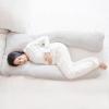 imageRegalo Premium Ultra Soft Pregnancy Postpartum Pillows for Sleeping Feeding C Shaped Full Body Maternity Pillow with Removable Cover Back HIPS Belly Support  GreyUShape Maternity Pillow
