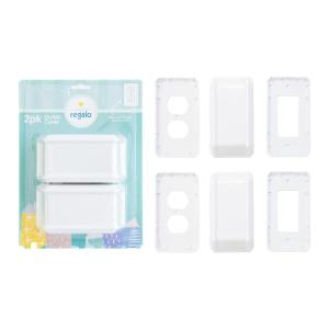 imageHome Safety White Outlet Cover Box AwardWinning Brand Child Safety Includes Cover for Outlet or Light Switch White