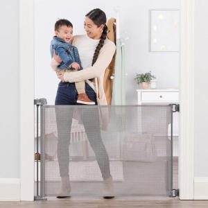 imageRegalo Extra Wide Retractable Baby Gate Award Winning Brand Expands up to 50quot Wide Easy Install Includes Installation Template Locking Indicator