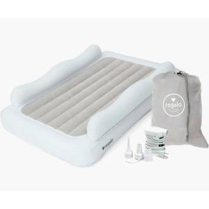 imageRegalo My Cot Portable Toddler Bed Royal Blue  48x24x9 Inch Pack of 1Inflatable  Grey